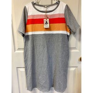 NWOT Easel Color Block T-shirt Dress